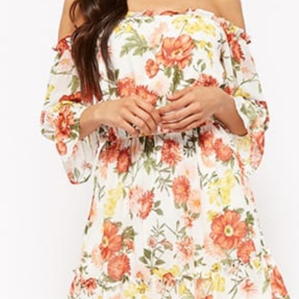Floral print dress